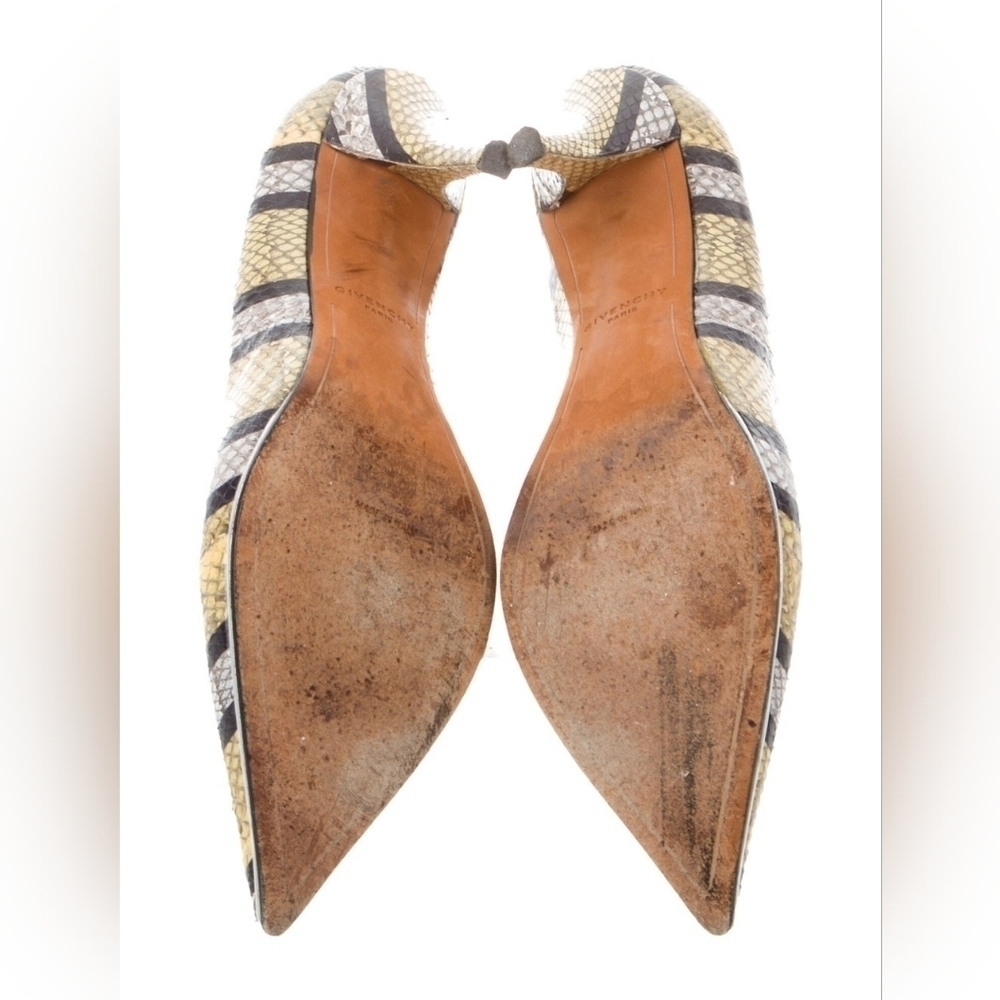 GIVENCHY Snakeskin Pointed-Toe Pumps Size: 9 | IT 39​​​ - Picture 5 of 5